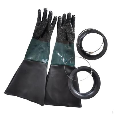 65cm Sandblasting Gloves, with Clamp Hoop Industry Work Gloves Protection for