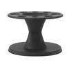Professional Salon Combs Storage Stand Multi Slots Round Shaped Clips Shear Holder Rack Black