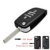Jingxin KEY Modified Filp Folding Remote Key Shell Case For Peugeot 207 307 407 408 308 For Citroen C4C2 HU83/VA2 Blade 0523 Car