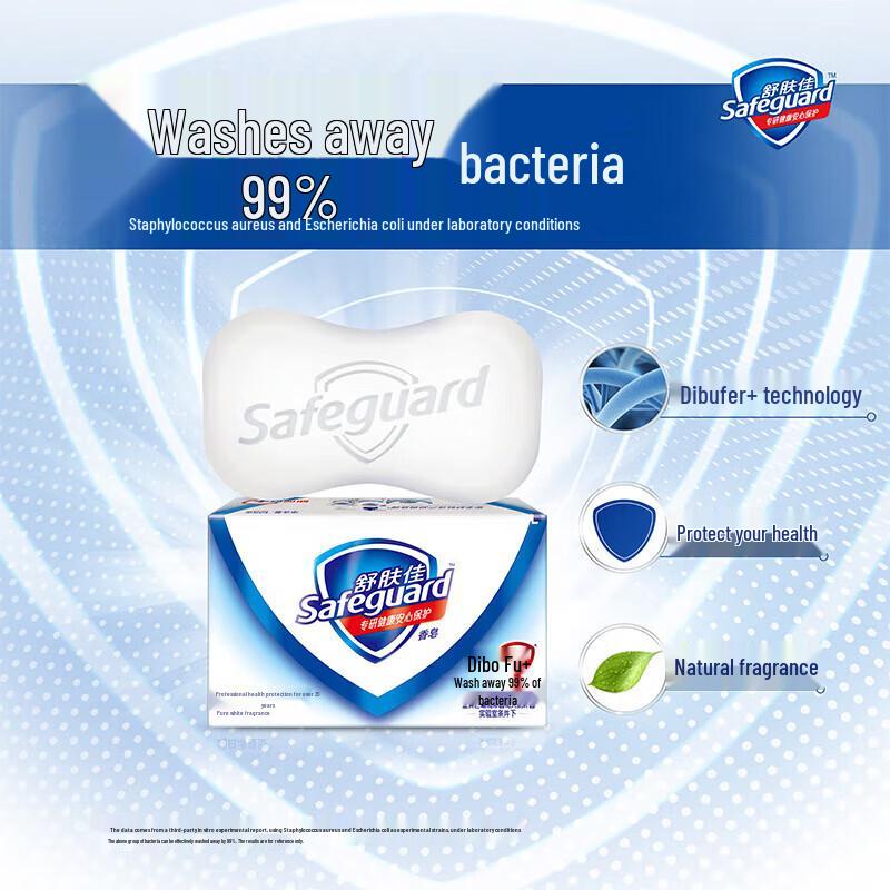 Safeguard Pure White Fragrance Soap Bar 6-Pack