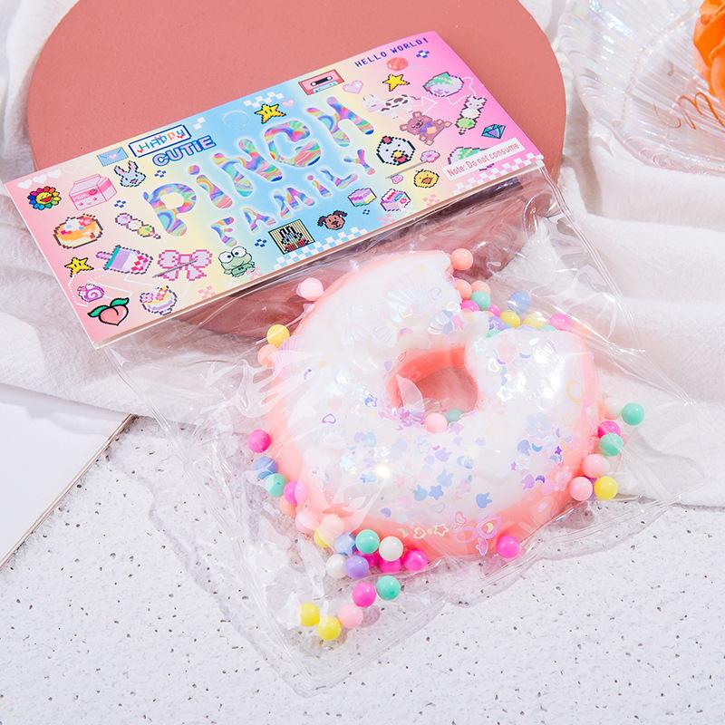Taba Squishy Cake Doughnut Stress Ease Plaything Tactile Fidgeting Toys For Kids Adults Anti Stress Squeeze Soft Toys Fidget Toy
