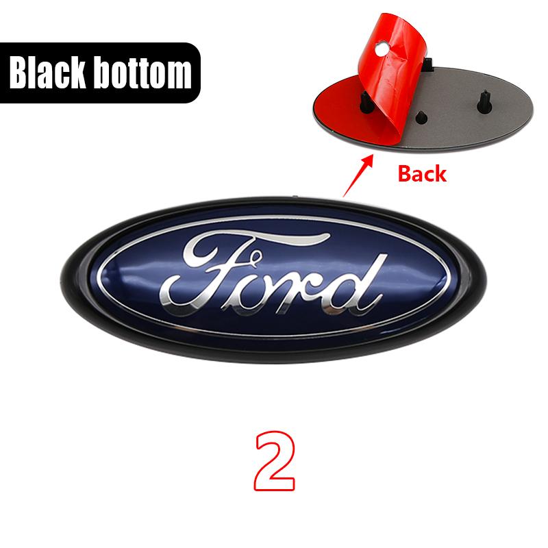 14.7x5.8cm 3D ABS Front Grille Trunk Badge Emblem Replacement For Ford Focus Ranger Mustang Mondeo Kuga Fiesta Tuning Accessory
