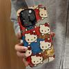 Retro Kitty Cartoon Case for iPhone 16 Pro Max/14/15 with Full Lens Coverage