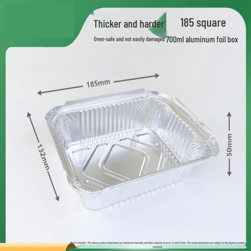 Disposable Aluminum Foil Meal Box with Plastic Lid