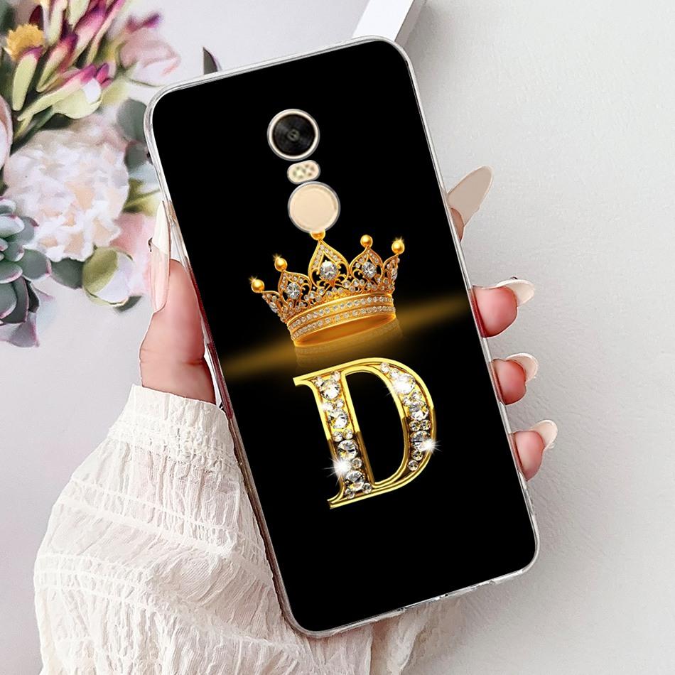 For Xiaomi Redmi Note 4X (Note 4 Gobal ) Fashion Crown Letter Phone Case For Redmi Note4X Note4 Global Soft Silicone TPU Cases