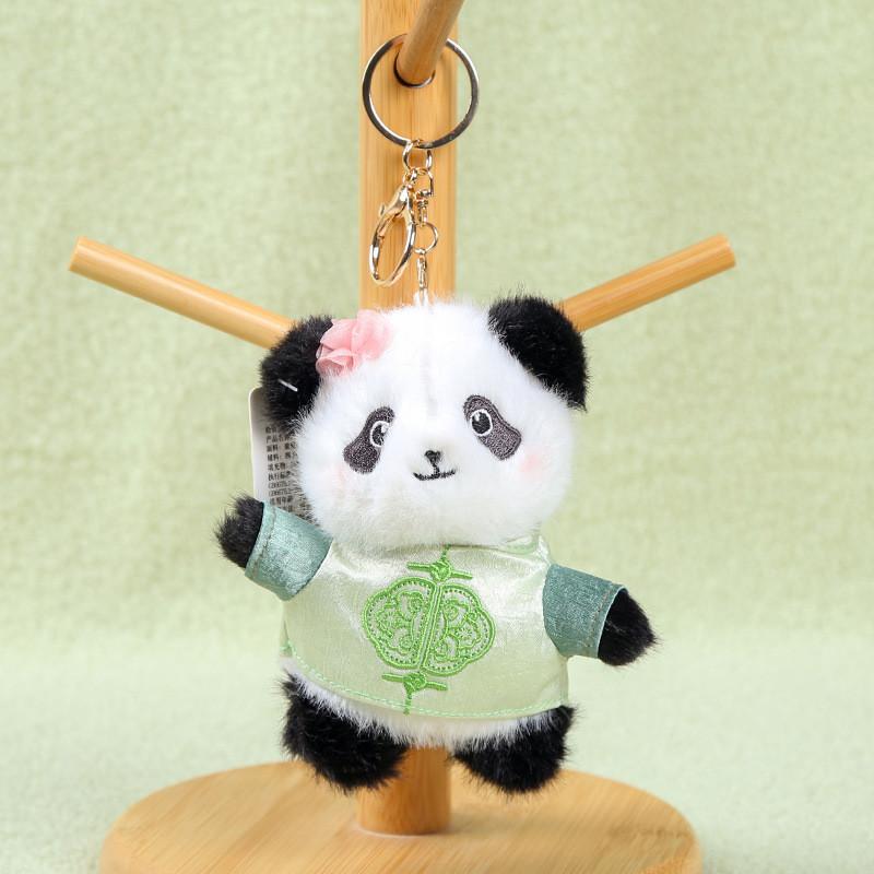 Panda Keychain Plush Toy With Pp Cotton Filling For Backpack Decor And Collection