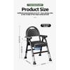 Height Adjustable Elderly Toilet Chair Foldable Elderly Disabled Patient Deodorant Toilet Stool Home Care Equipment