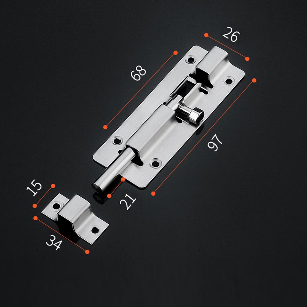 

Safety Bolts In Various Sizes Thickened Stainless Steel Door Latch Rust Resistant And Corrosion Resistant