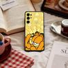 P-Playful G-Garfield C-Cat   Phone Case For Samsung S 25,24,23,22,30,21,10,9,Ultra,Plus,Lite,FE,4,5 G Soft Black Case