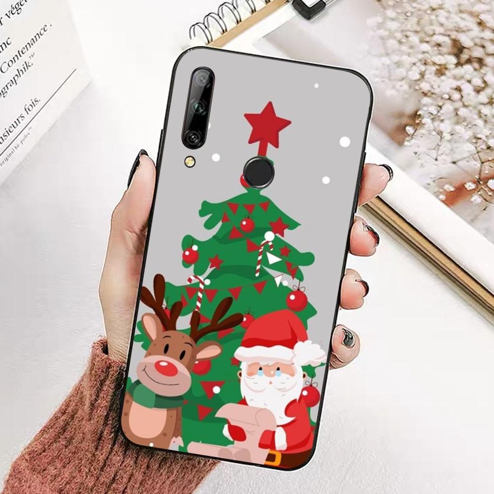 Christmas Cartoon New Year Phone Case For Huawei Honor 10 lite 9 20 7A pro 9X pro 30 pro 50 pro 60 pro 70 pro plus