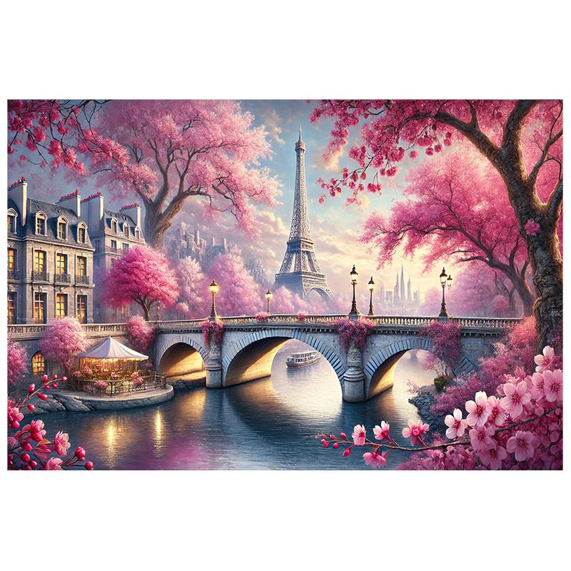 

Romantic Paris Tapestry Cherry Blossoms for Home Decor Perfect Wall Art for Living Room or Bedroom Ideal Gift for Travel Lovers 74x94cm(29x37in)