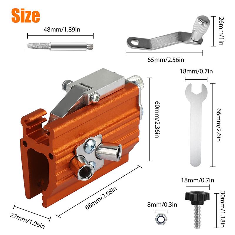 Portable Hand Chainsaw Sharpener Grinder Tool Household Manual Chain Grinding Tool Electric Chain Saw Blade Grinding Machine