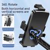 Support Téléphone Moto Rétroviseur, Anti-Chute Anti-Vibration Réglable Rotatif 360° - Noir