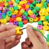50Pcs Threading Beads For Toddlers Educational Montessori Occupational Therapy Sensory Toys Fine Motor Skills Activities