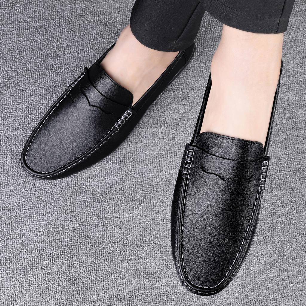 Herren Slipper Leder Luxus Slip-on Hochzeitsfeier Kleiderschuhe für Herren Bequeme Büro Casual Slipper Herren Mokassins