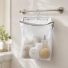 Large Capacity Clothespin Bag Mesh Design Hanging Mesh Bag Storage Organizer Bathroom Storage