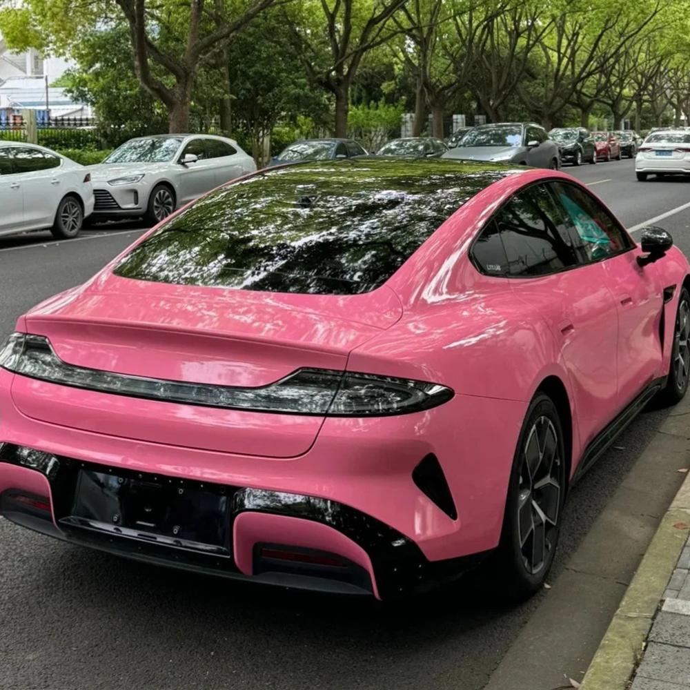 

Car Wrapping Film Car Sticker Crystal Pink PET Sticker Bubble Free Vinly Film Auto Decals Car Accessories Exterior Interior 50x152cm