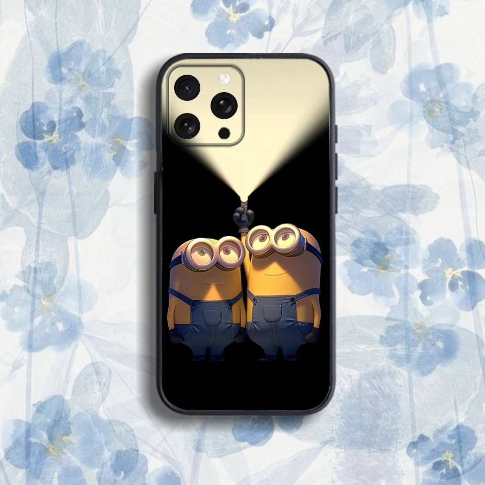 Movie MinionsS B-Banana-ES Phone Case For iPhone 17,16,15,14,13,12,Pro,Max,Plus,E,SE4,Air,Mini Black Soft Box