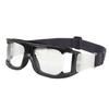 Sports Goggle Impact Resistant Fog Proof Safety Basketball Glasses with Adjustable Band for Running Cycling Black