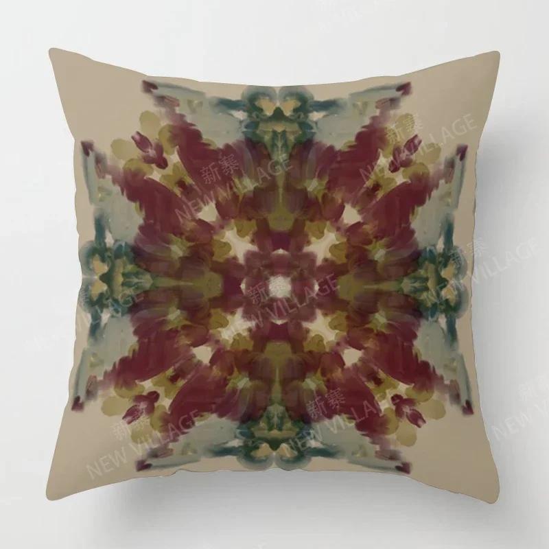 Fall Home Decor Autumn Living Room Throw Pillow Cover Sofa Boho Cushion Cover Mandala
