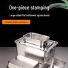 FATTBAO Stainless Steel Deep Rectangular Food Pan with Lid