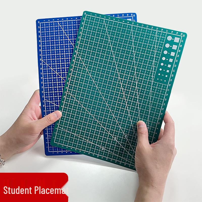 

A4 Double-Sided Cutting Mat for Educational and Art Supplies Emerald Green Mat