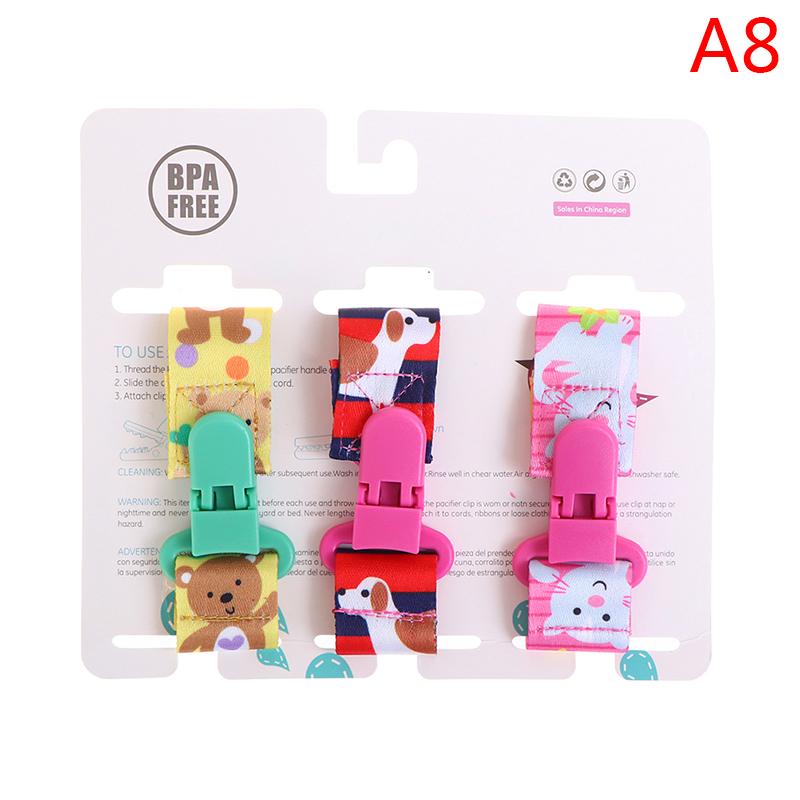 3Pcs/Set Baby Pacifier Clips Pacifier Chain Dummy Clip Nipple Holder For Nipples
