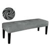 Stretch Dining Bench Cover Solid Seat Protector Rectangular For Living Room For Piano Stool