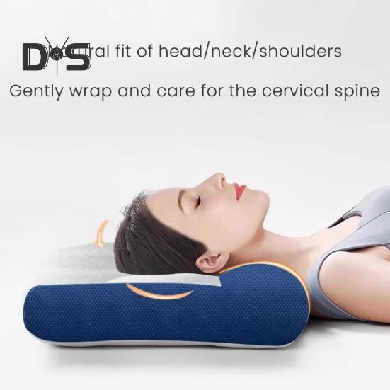 Nackenkissen aus Memory-Schaum zur Linderung von Nackenverspannungen, verstellbares orthopädisches Sandwich-Kissen, weiches, atmungsaktives Nackenkissen für alle Altersgruppen