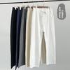 Mens Vintage Linen Casual Pants With Drawstring Waist For Summer Daily Wear