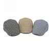 Unisex Plaid Flat Cap Japanese Retro Lightweight Breathable Ivy Cap British Style Gatsby Cabbie Hat Spring Summer Adjustable