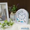 MAG Alarm Continuous Second Electronic Migrate Noah Precision Clock, Analog, Dolphin, Animal, Cute, Kids', Quiet, Hand, Sound, Alarm, Snooze, Light,