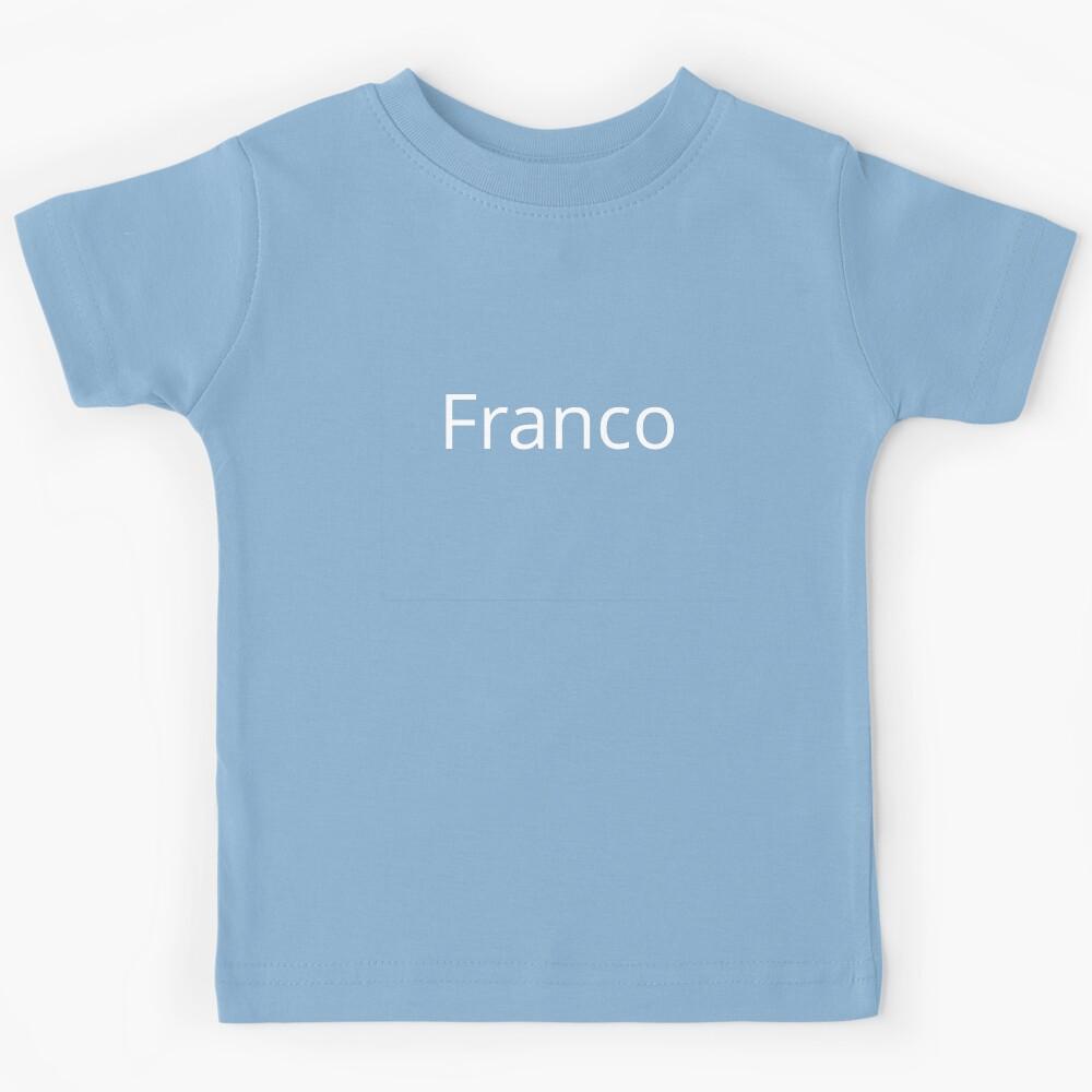 Name Franco Open Sans Font White Kids T-Shirt 100