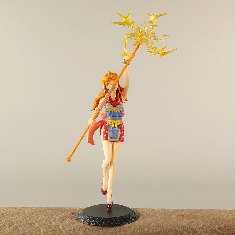 

One Piece Anime Figures Battle Clima-Tact Nami Girl Figure Standing PVC Action Statue Model Collectible Children Toys Gifts