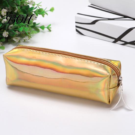 Soft-shell Pencil Bag Gradient Color Case, Cute Cylindrical Pen Pouch for Ink Spill Resistant Case Girls, Waterproof Stationery Students School