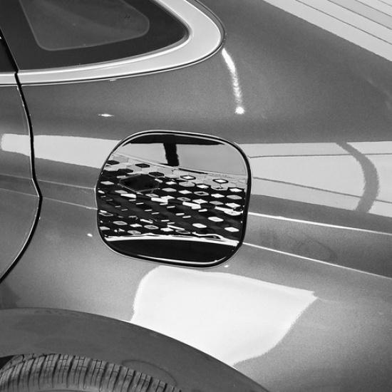 Gloss Black Fuel Filler Tank Cap Oil Gas Cover Trim For Hyundai Sonata 2024 2025