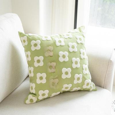 Nordic Style Brodert Daisy Putetrekk for sofa eller soveromspute