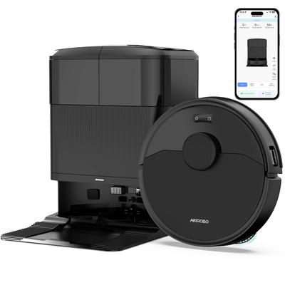AIRROBO TBX2 Smart All-in-One Sweeping Mopping Robot Vacuum Cleaner 10000Pa LDS Slam+VSLAM Navigation App-Controlled HEPA Filter
