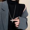 Leichter Luxus Gothic Kreuz Anhänger Choker Halskette Für Frauen Mädchen Punk Vintage Vielseitige Pulloverkette Schmuckzubehör Geschenke