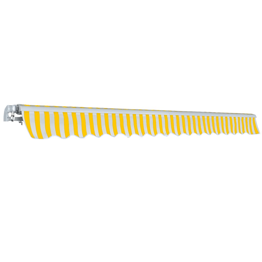 Articulated Arm Awning 400 cm Yellow White