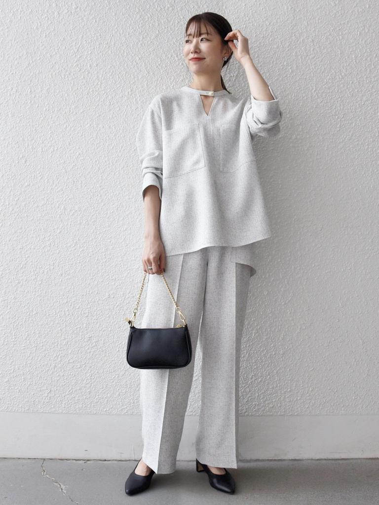 Ships Any Machine Washable Tweed-Like Marine Pants [Navy Blue] 723160034 Light Gray One Size