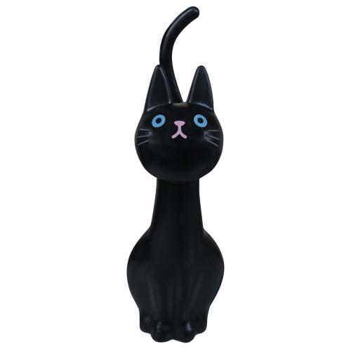 Sankin Shoji Cat Tail Toilet Brush, Black, Approx. W11.6 X D14.5 X H38cm ME3713
