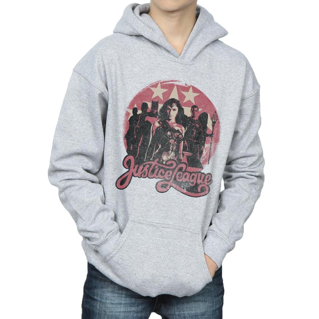 DC Comics Boys Justice League Movie Group Pose Hoodie