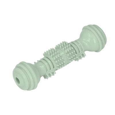 Puppy Teething Toys Dumbbell Teeth Cleaning Interactive Dog Chew Toys for Small DogsGreen