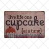 Food Dessert Sign Cake Donuts Hot Dog Metal Plaque Vintage Poster Decorative Restaurant Shop Cafe Wall Decoration Plates 20x30cm