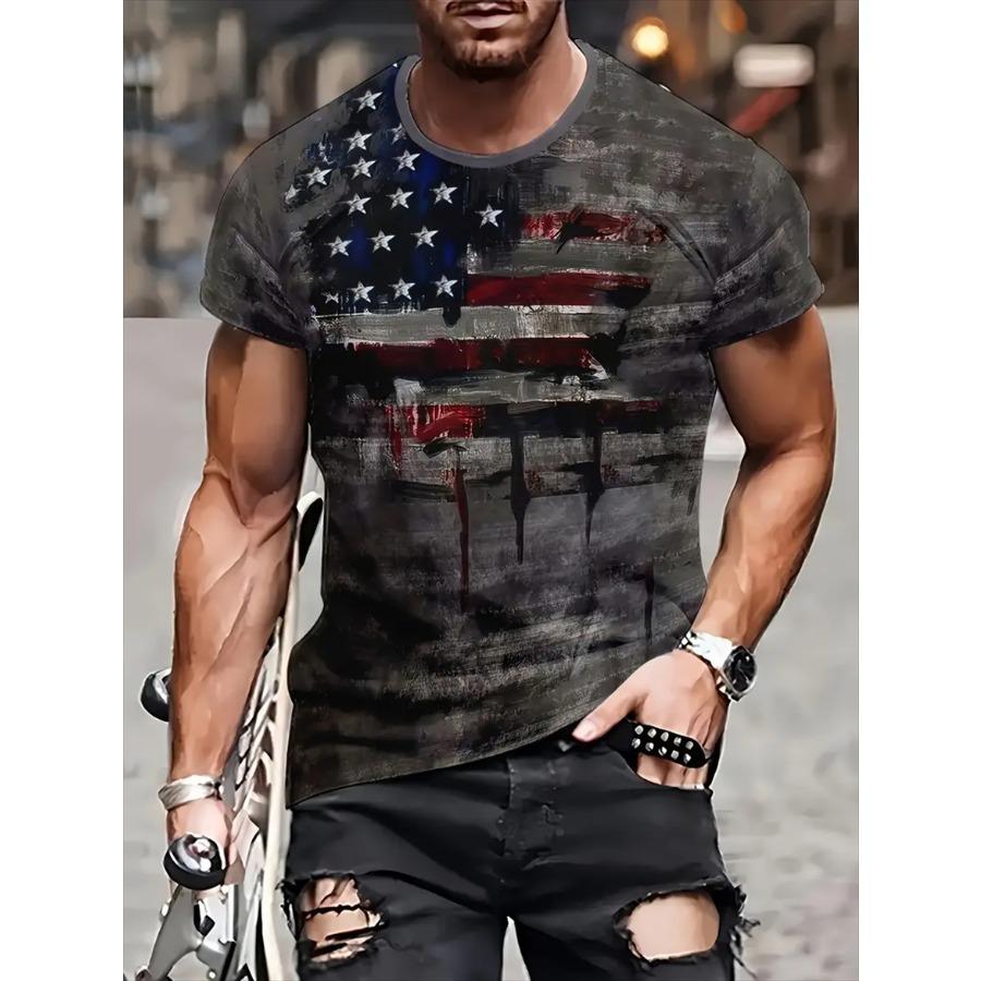 

Весенне-летние топы, мужская одежда больших размеров, футболка с 3D принтом, футболки с круглым вырезом, топ с короткими рукавами, дышащие мужские рубашки M серый