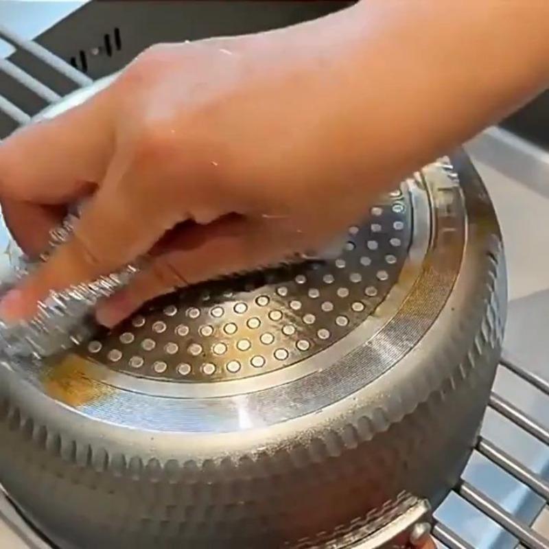 1PCS Kitchen Cleaning Cloth Rust Removal Magic Cleaning Cloth Metal Steel Wire Cleaning Rag Multipurpose Dish Wash