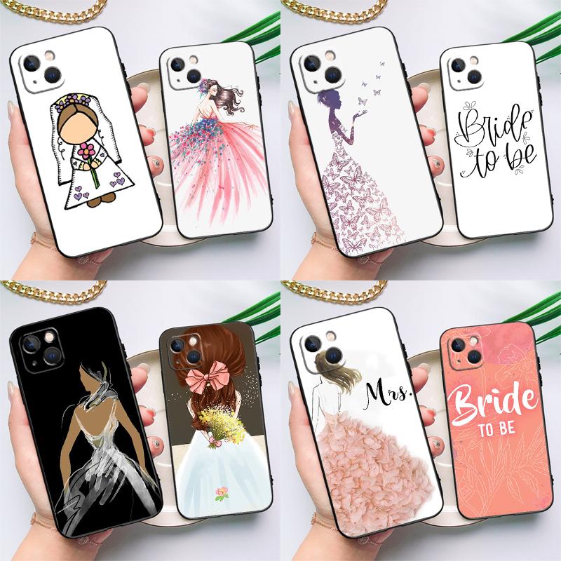 Wedding Bride Soon To Be Phone Case For iPhone 17 16 15 14 13 11 12 Pro Max Plus 12 13 Mini 16e 17 Air Cover Coque