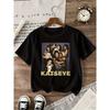 Grafisch T-shirt voor meisjes, geschikt voor kinderen, met KATSEYE print design, casual, korte mouwen, ronde hals