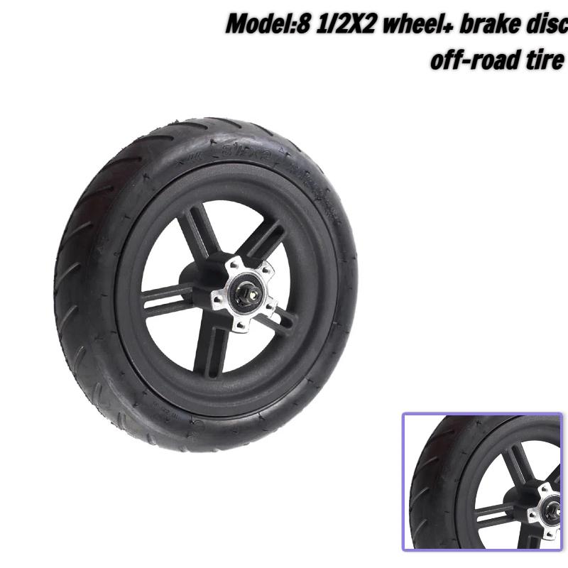 Electric Scooter 8 1/2x2 Tyre Rear Wheel Assembly for Xiaomi M365 M365 Pro Rear Tire Set Replacement Wheel Parts